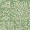 green animal wallpaper from nina campbell