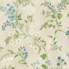 blue botanical wallpaper from nina campbell