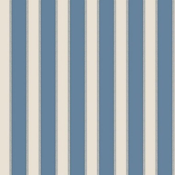 blue striped wallpaper from nina campbell