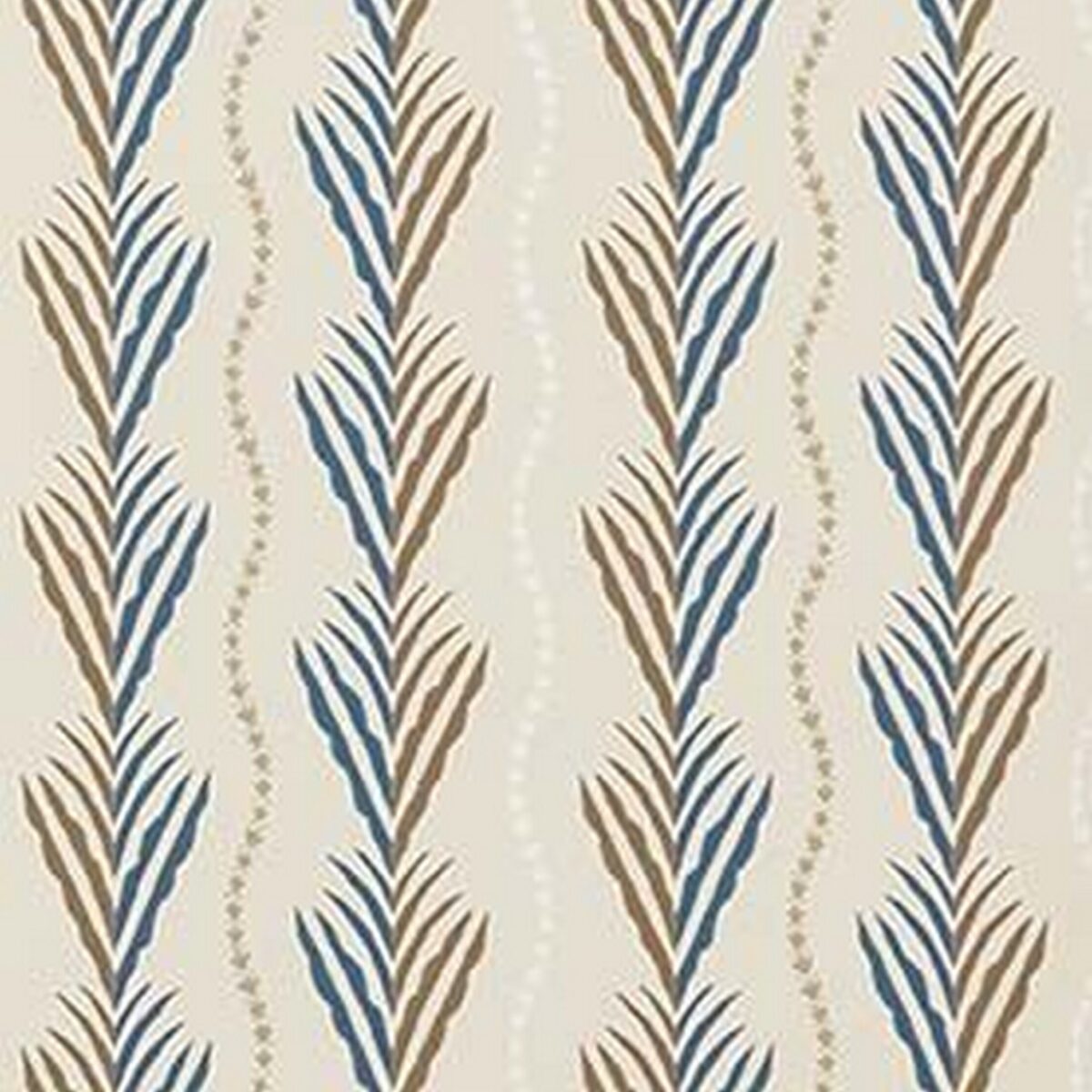 blue striped wallpaper from nina campbell