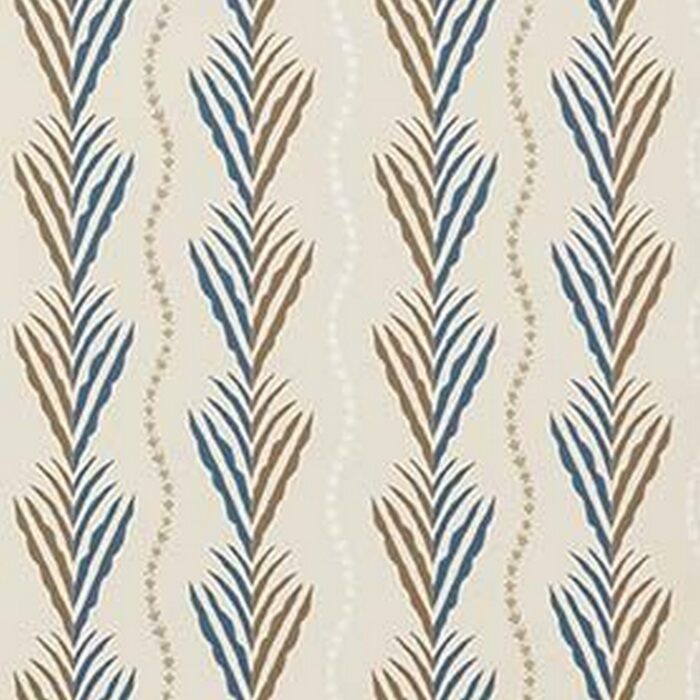 Meridor Wallpaper - Blue /  Chocolate – Blue / Chocolate swatch