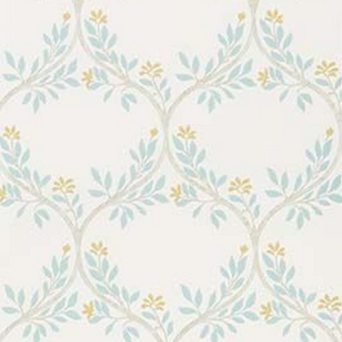 blue botanical wallpaper from nina campbell