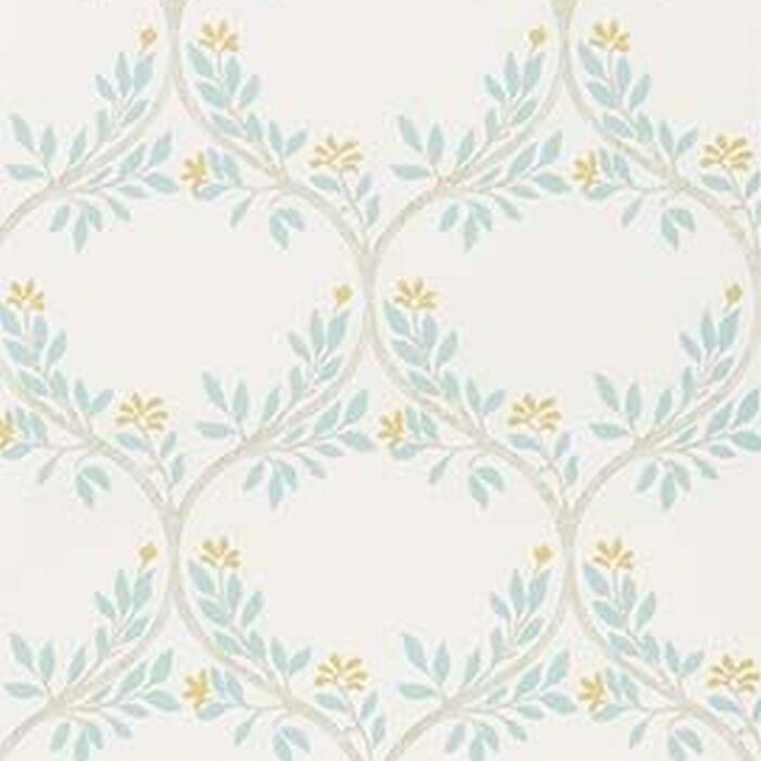 Arber Wallpaper - Aqua /  Yellow – Aqua / Yellow swatch