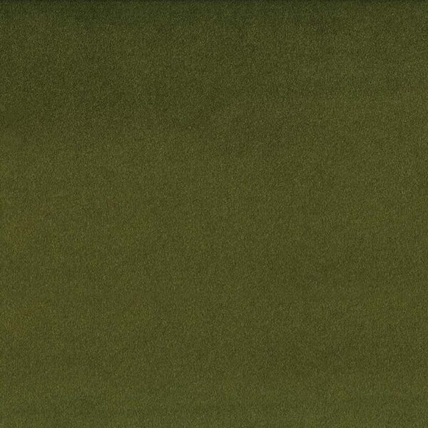 Velour Fabric - Olive by green plain velvet-chenille fabric from Osborne & Little