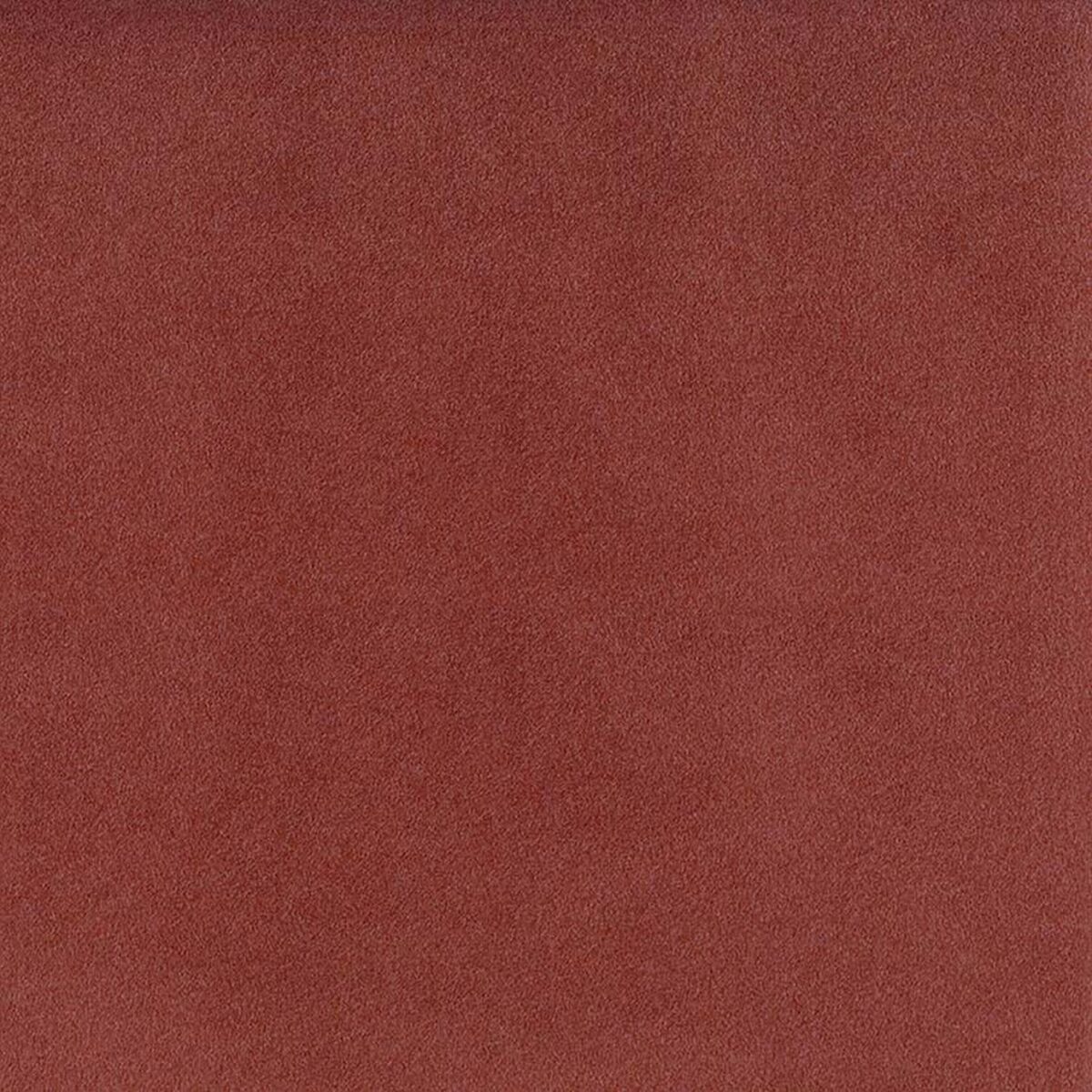 Velour Fabric - Terracotta by red plain velvet-chenille fabric from Osborne & Little