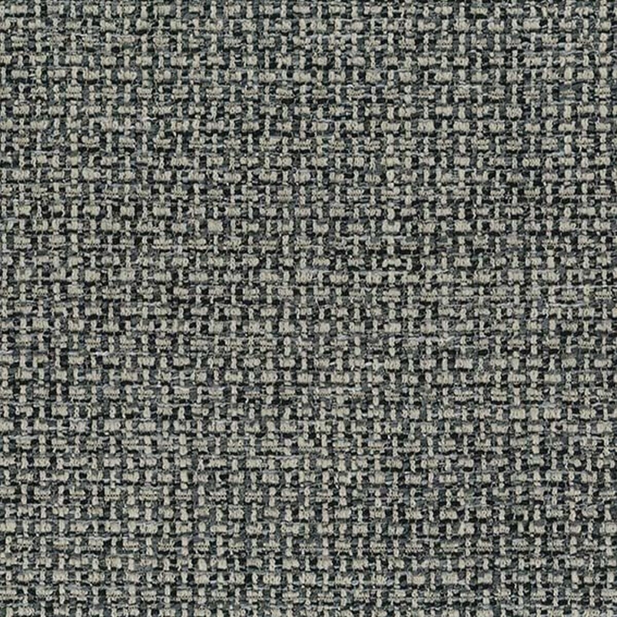 Moreton Fabric - Charcoal by black-grey plain woven fabric from Osborne & Little