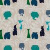 blue botanical embroideried fabric from Osborne & Little