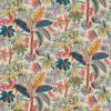 multicolour botanical embroideried fabric from Osborne & Little