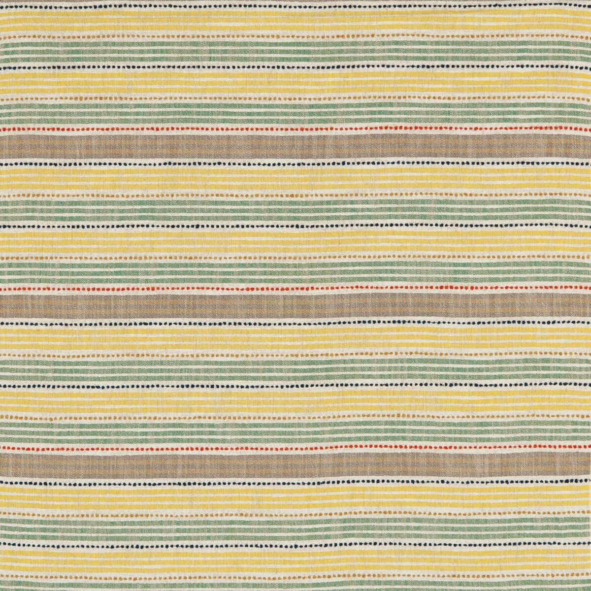 Espalier Fabric - Spring Green by green striped woven fabric from Osborne & Little