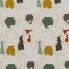 yellow botanical embroideried fabric from Osborne & Little
