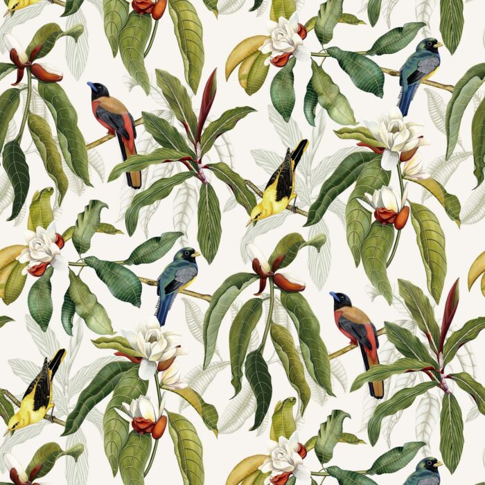 Michelia Wallpaper - Ivory swatch