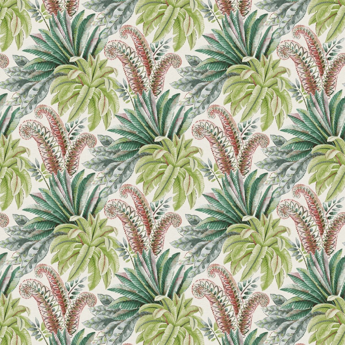 Paloma Wallpaper - Apple Green by green botanical wallpaper from osborne & little