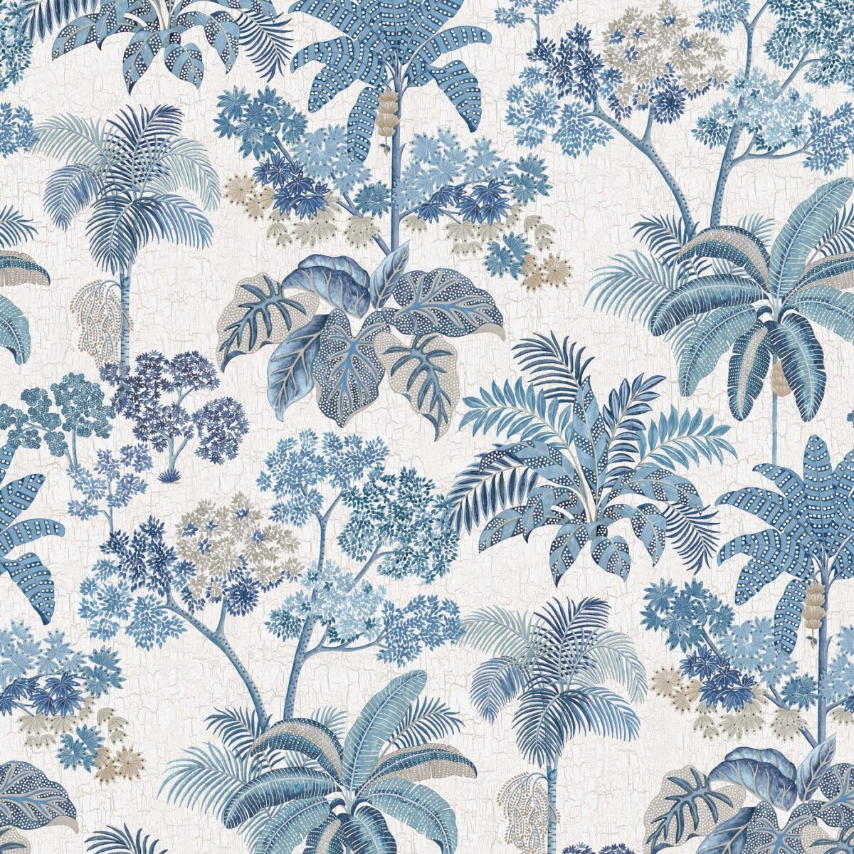 Malabar Wallpaper - Indigo by blue botanical wallpaper from osborne & little