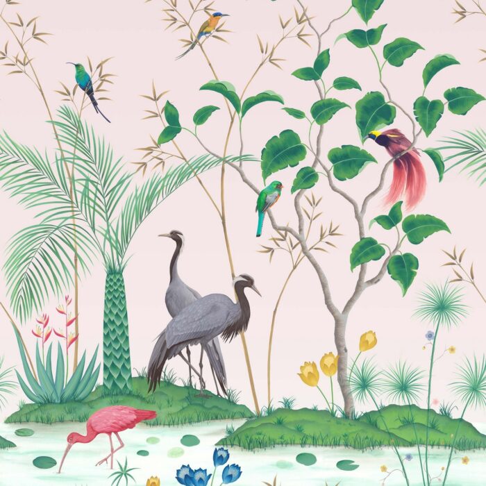 Mirage Wallpaper - Blush swatch