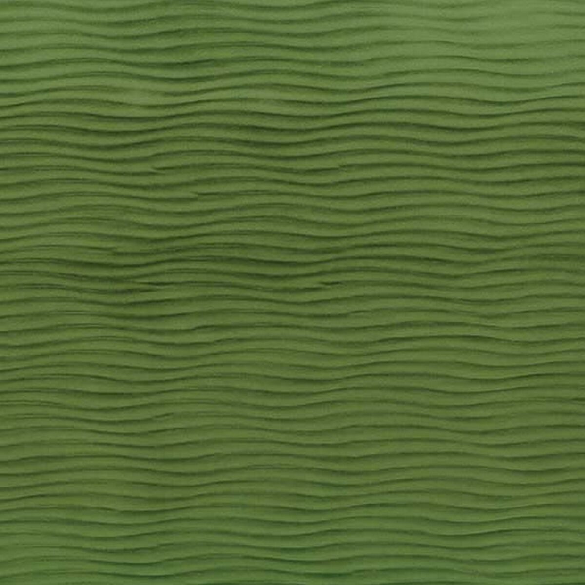 Ripple Fabric - Leaf Green by green striped velvet-chenille fabric from Osborne & Little