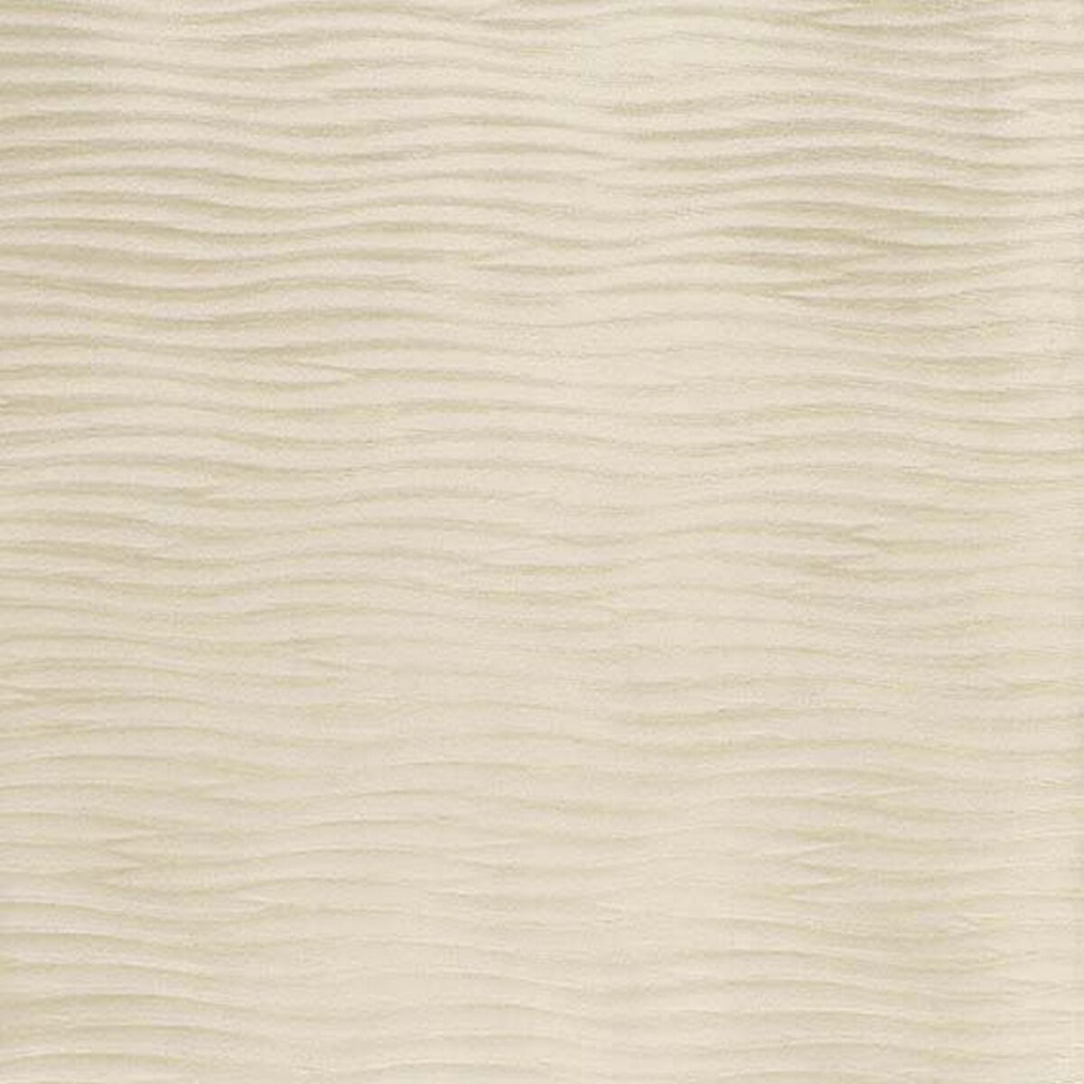 Ripple Fabric - Ecru by white striped velvet-chenille fabric from Osborne & Little