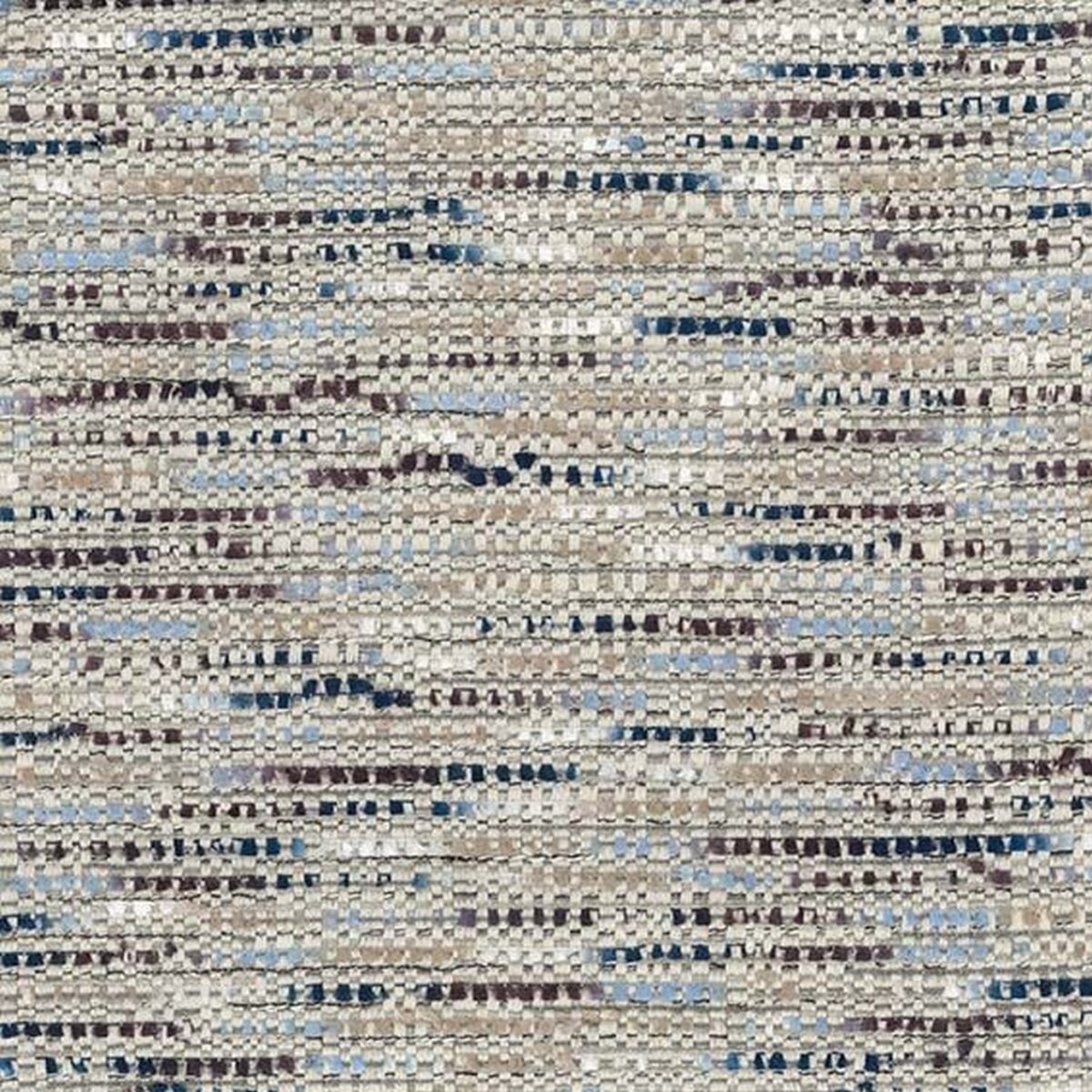 Reef Fabric - Ivory / Cobalt by white plain woven fabric from Osborne & Little