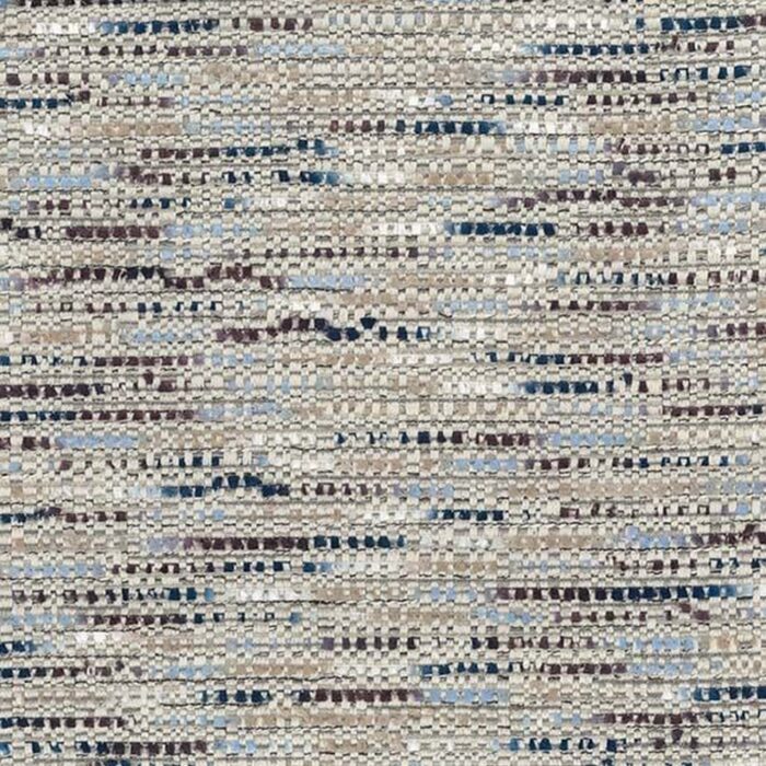 Reef Fabric - Ivory / Cobalt swatch