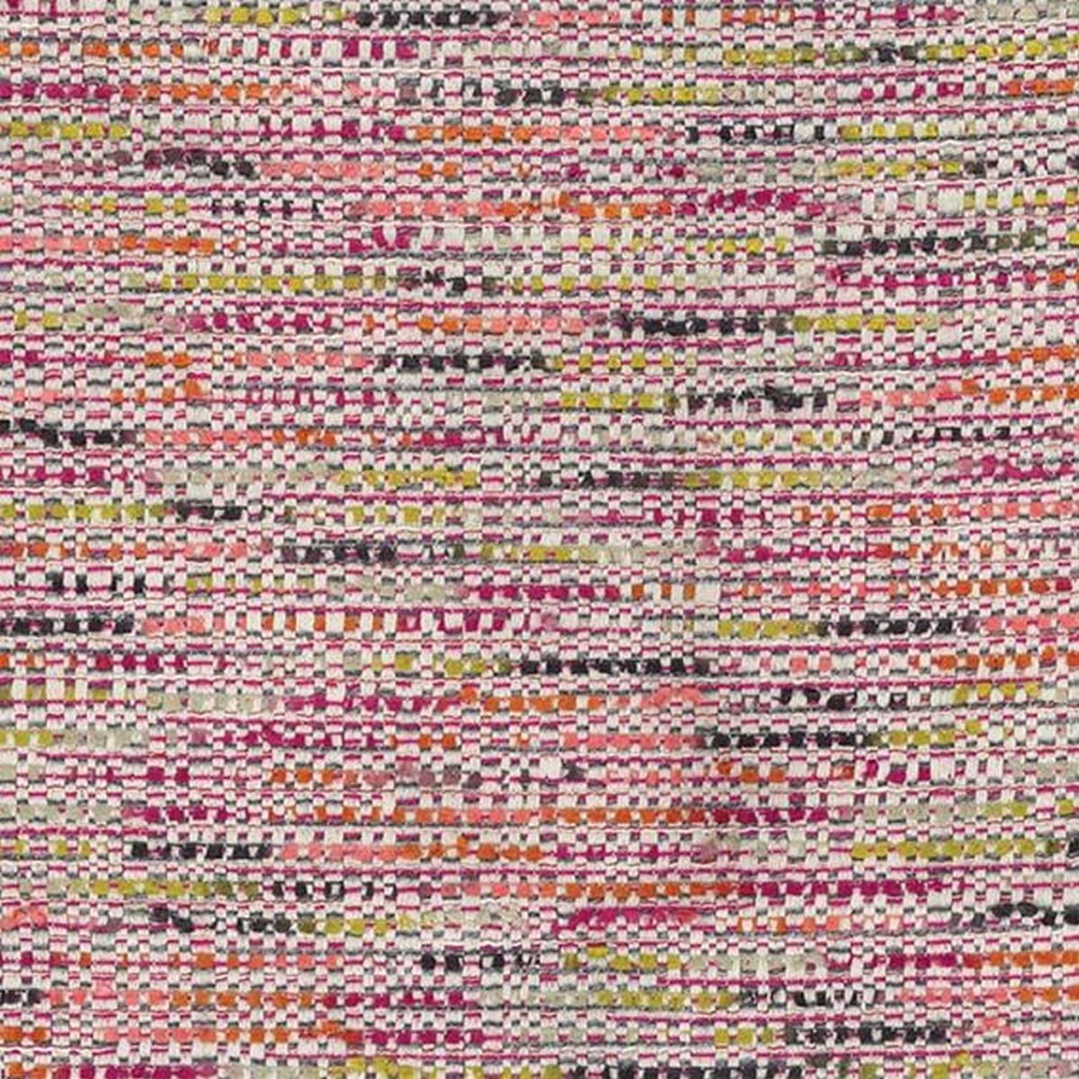 Reef Fabric - Ivory / Pink / Mandarin by pink plain woven fabric from Osborne & Little