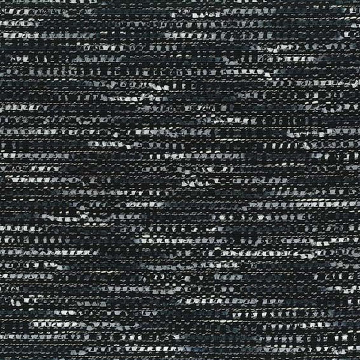 Reef Fabric - Charcoal / Silver / Snow by black-grey plain woven fabric from Osborne & Little