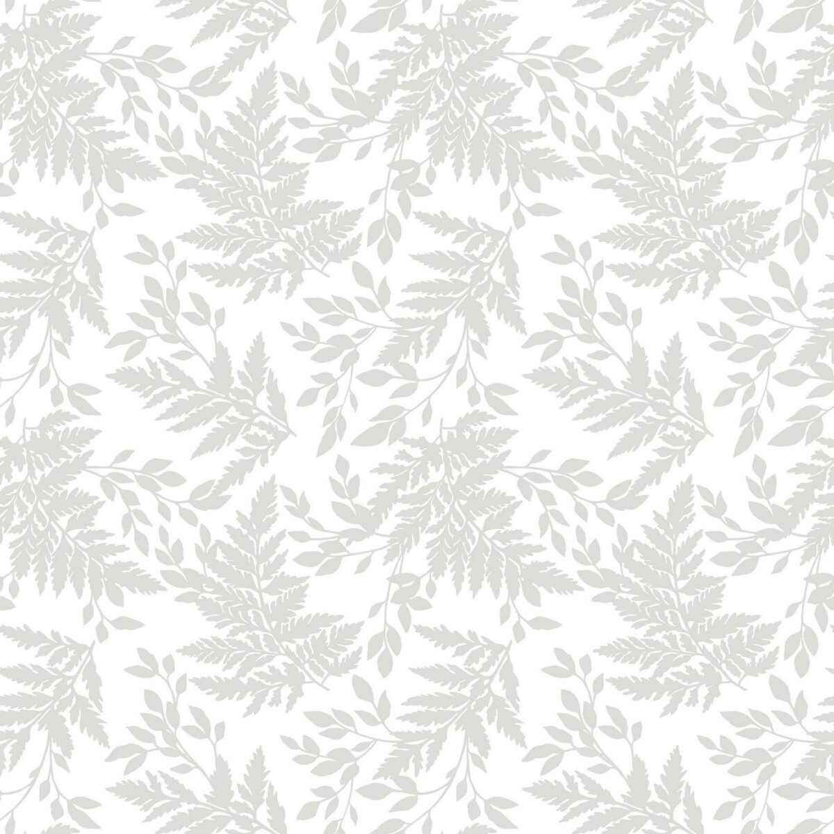 Kiriko Fabric - White by white botanical voile-sheer fabric from Osborne & Little