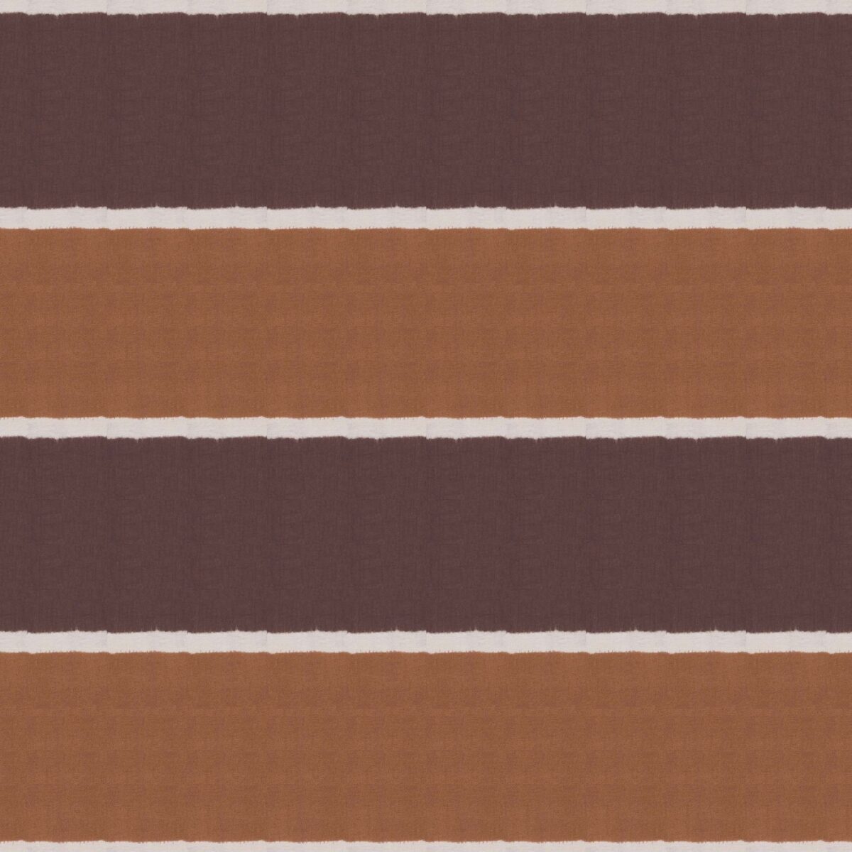 Kanoko Fabric - Sienna by orange striped linen fabric from Osborne & Little
