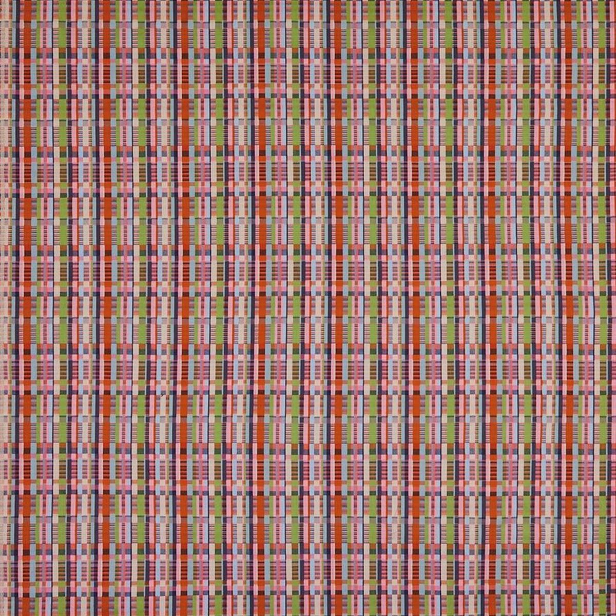 Gavotte Fabric - Rose by pink geometric woolen fabric from Osborne & Little