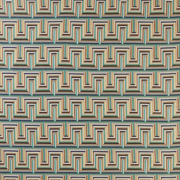 Mambo Fabric - Ivory / Multi swatch
