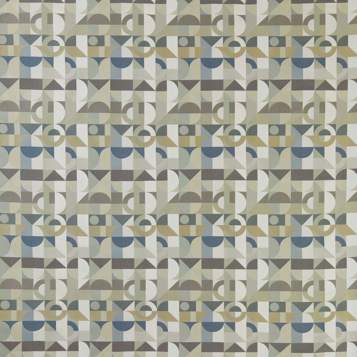 white geometric jacquard fabric from Osborne & Little