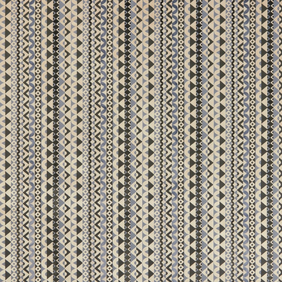 white geometric jacquard fabric from Osborne & Little