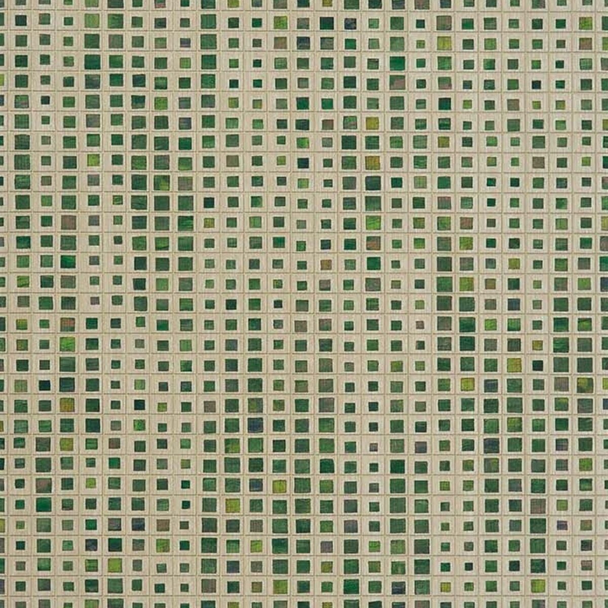 Sunago Vinyl Wallcovering - Emerald by green geometric wallpaper from osborne & little
