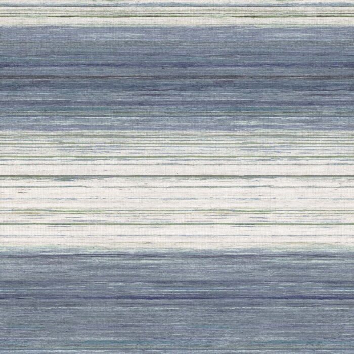 Kozo Stripe Wallcovering - Indigo swatch