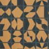orange geometric wallpaper from osborne & little