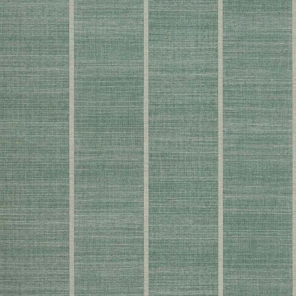 Shoji Vinyl Wallcovering - Aqua by green striped wallpaper from osborne & little