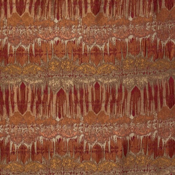 Inca Fabric - Burnt Orange by multicolour misc jacquard fabric from Porter & Stone