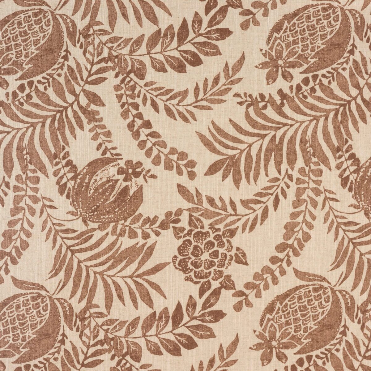 pink botanical printed fabric from Porter & Stone