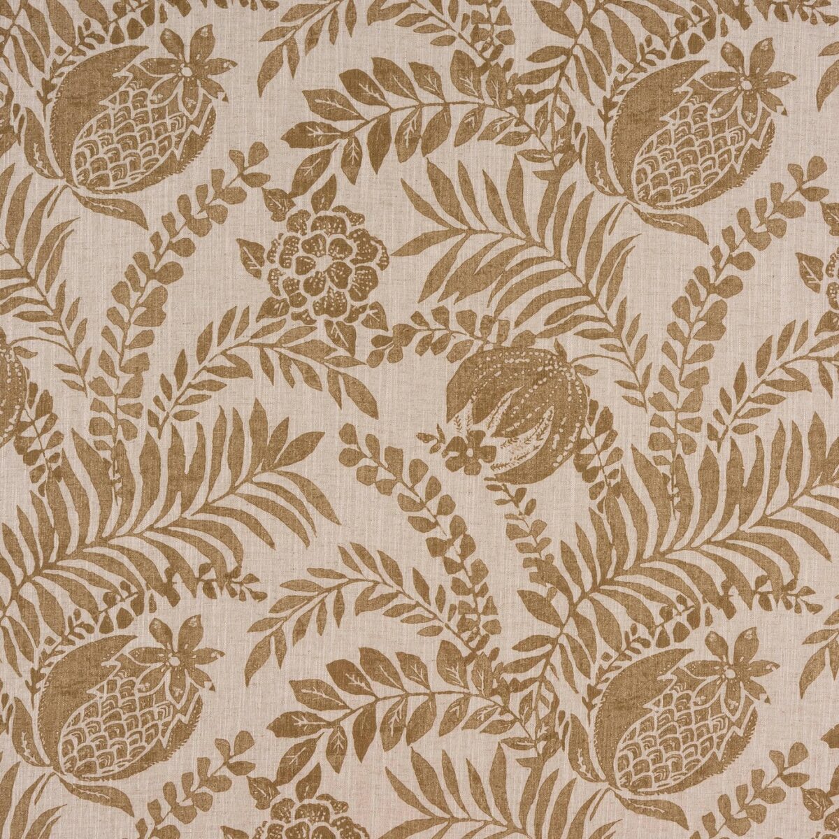 white botanical printed fabric from Porter & Stone