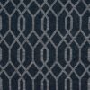 blue geometric jacquard fabric from Porter & Stone