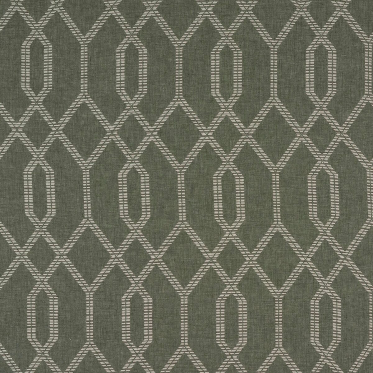 Highgrove Fabric - Seafoam by green geometric jacquard fabric from Porter & Stone