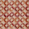 orange geometric jacquard fabric from Porter & Stone
