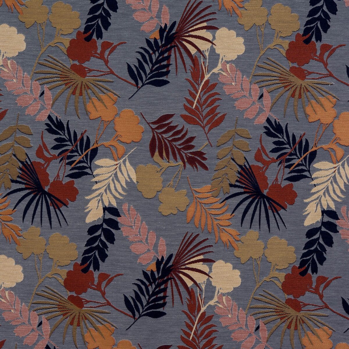 Werner Fabric - Harlequin by multicolour botanical jacquard fabric from Porter & Stone