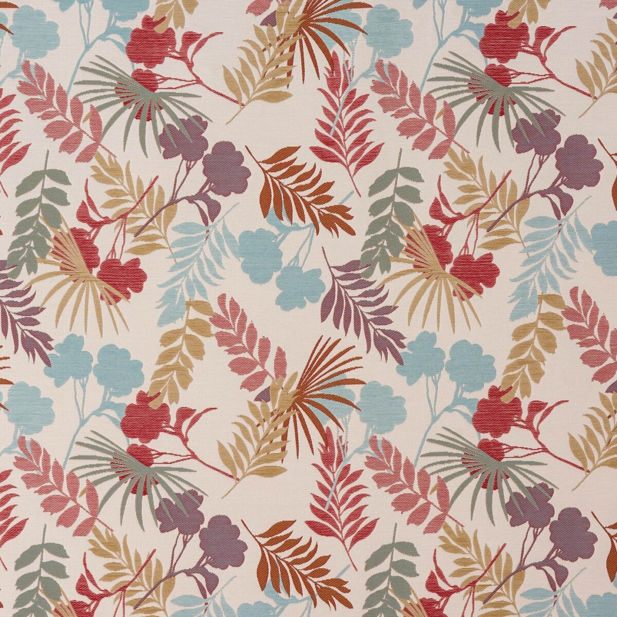 Werner Fabric - Tutti Frutti by multicolour botanical jacquard fabric from Porter & Stone