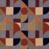 multicolour geometric jacquard fabric from Porter & Stone