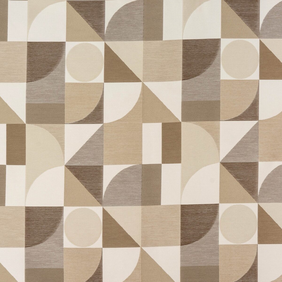 white geometric jacquard fabric from Porter & Stone