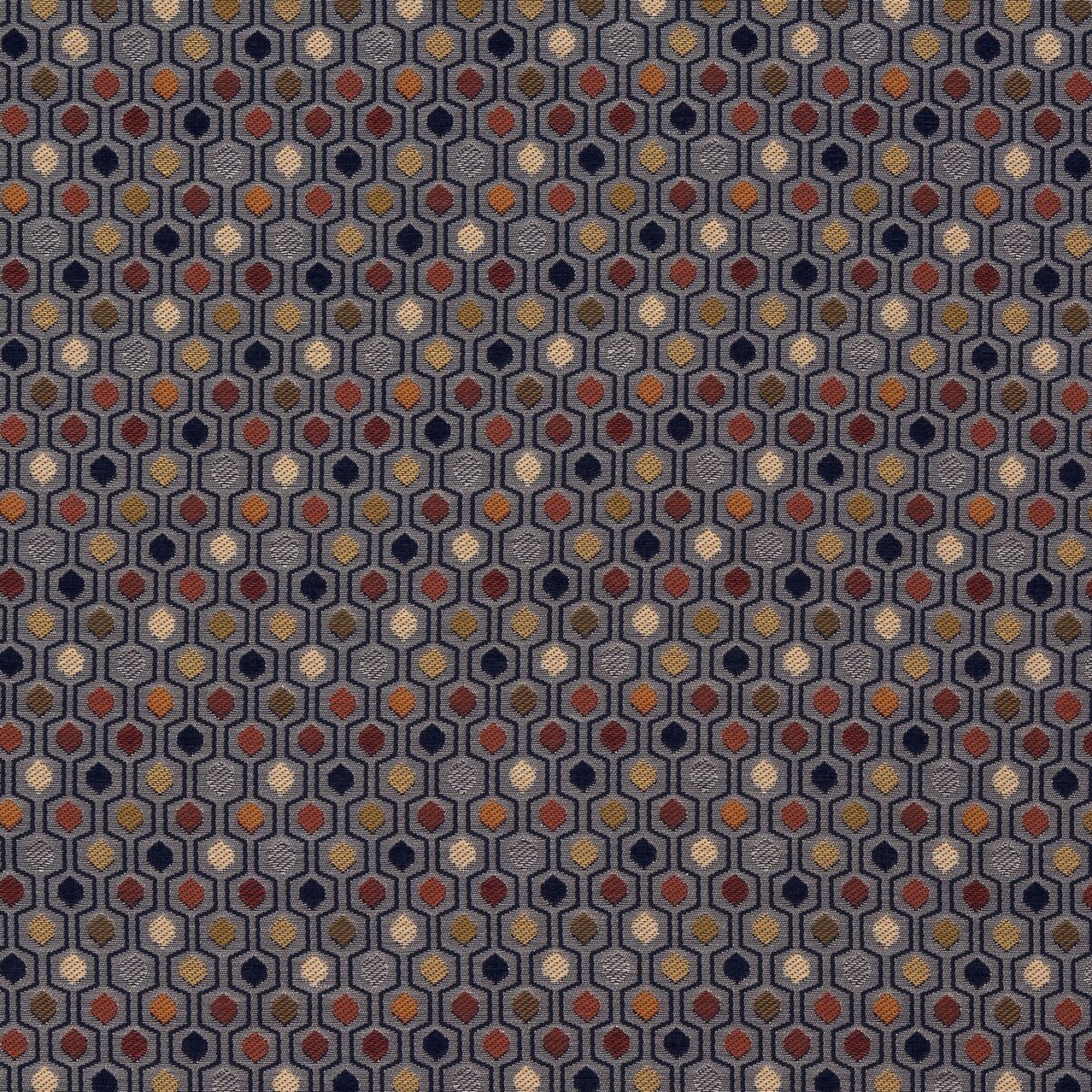 Oscar Fabric - Harlequin by multicolour spotted jacquard fabric from Porter & Stone