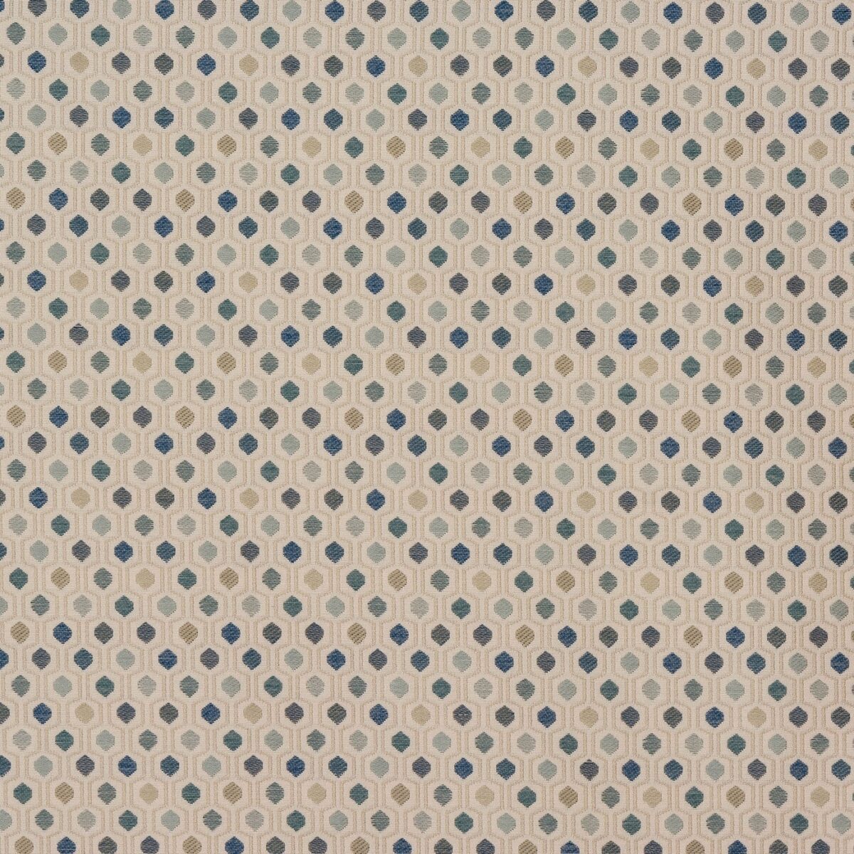 Oscar Fabric - Seafoam by green spotted jacquard fabric from Porter & Stone