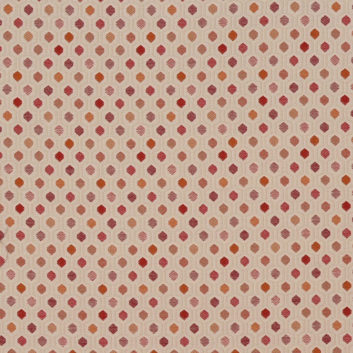 Oscar Fabric - Spice by orange spotted jacquard fabric from Porter & Stone