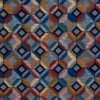 multicolour geometric jacquard fabric from Porter & Stone