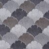 black-grey botanical jacquard fabric from Porter & Stone