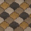black-grey botanical jacquard fabric from Porter & Stone